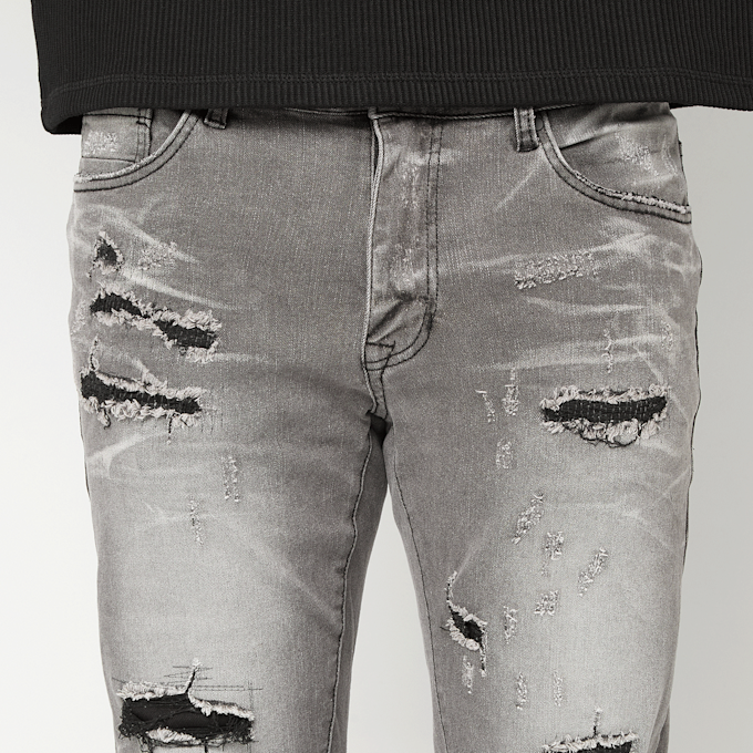 Smoke Rise Vintage Washes Jeans siva 96340 3