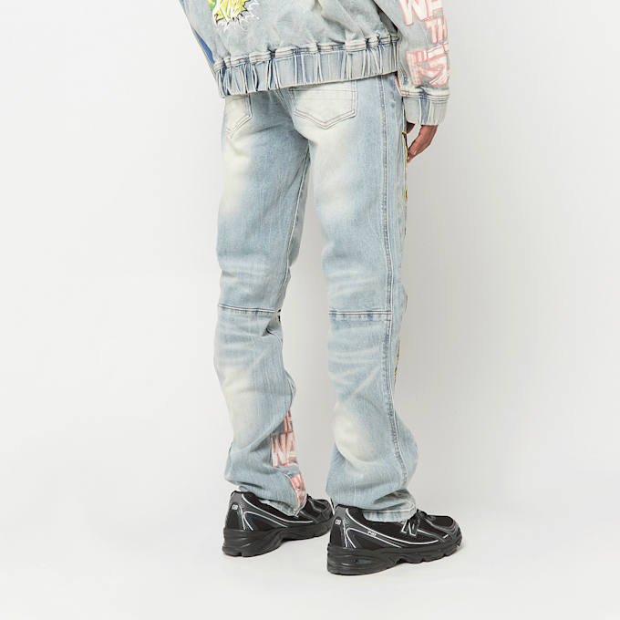 Smoke Rise Graffiti Jean plava 96484 2