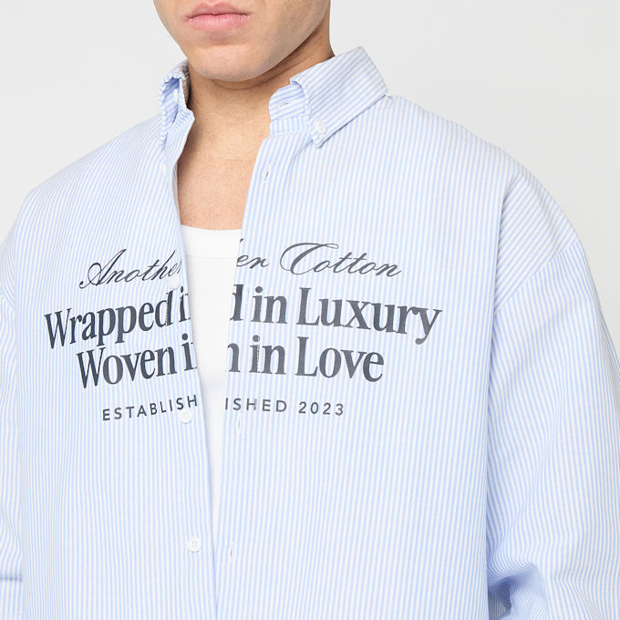 Another Cotton Lab Wrapped in Luxury  Shirt blauw 96543 3