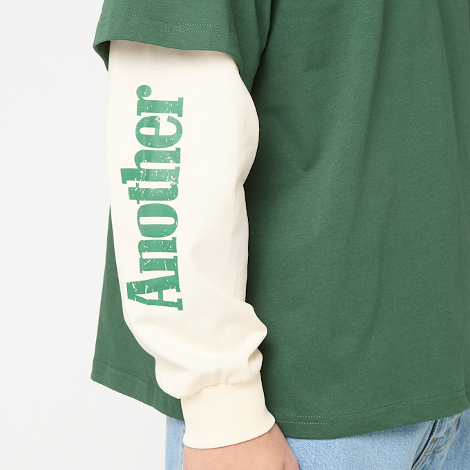 Another Cotton Lab Sunday Miles Double Layer Longsleeve verde 96551 5