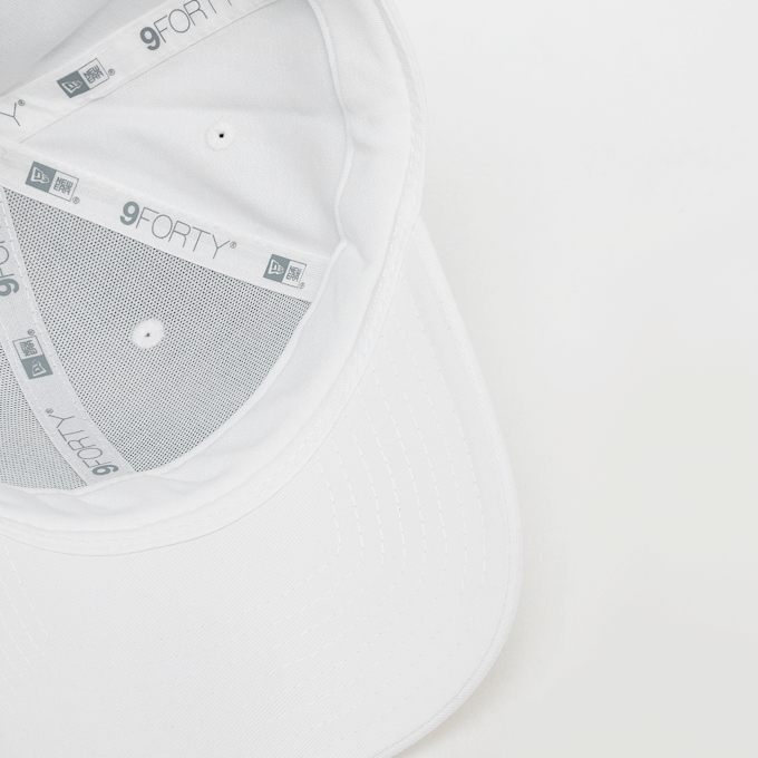 Lacoste FEMALE 9FORTY Lacoste x New Era Plain Cotton Cap blanco 96635 3