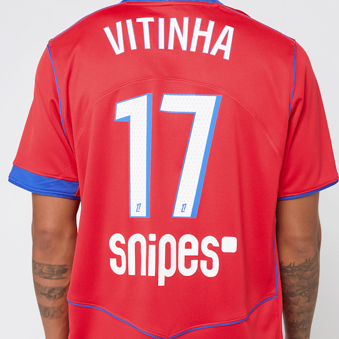 Nike   Vitinha / No. 17 / PSG Nike Third Stadium 2025/26 czerwony 96698 6