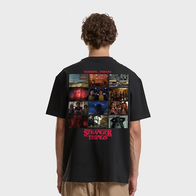 Mister Tee Stranger Things Rewatch Loose Tee schwarz 97387 1