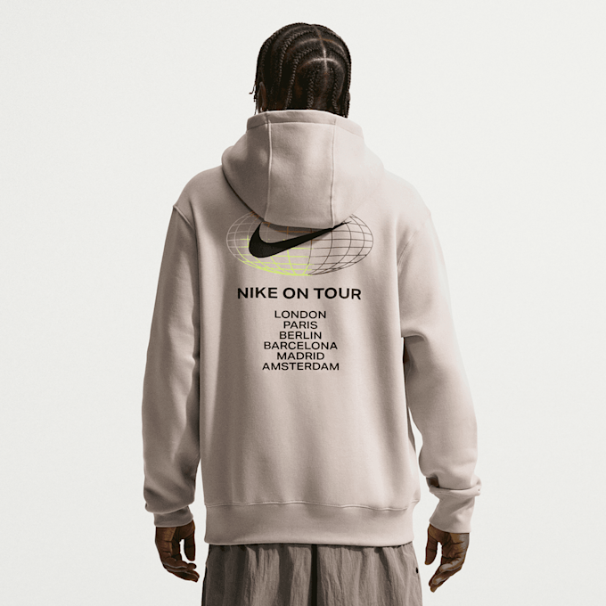 Nike Sportswear Athletic Club Hoodie beż 97577 2