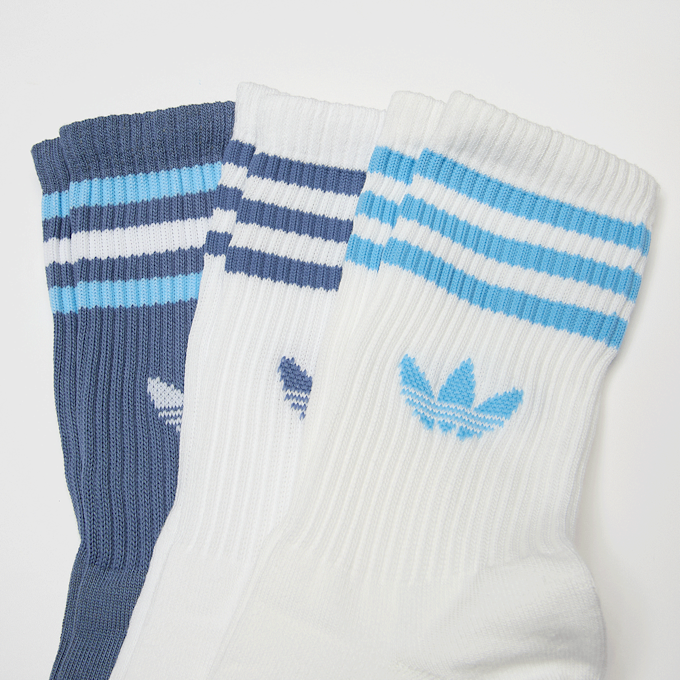 adidas Originals 3 PACK - 3 Stripes Crew Sock blanco 97632 2