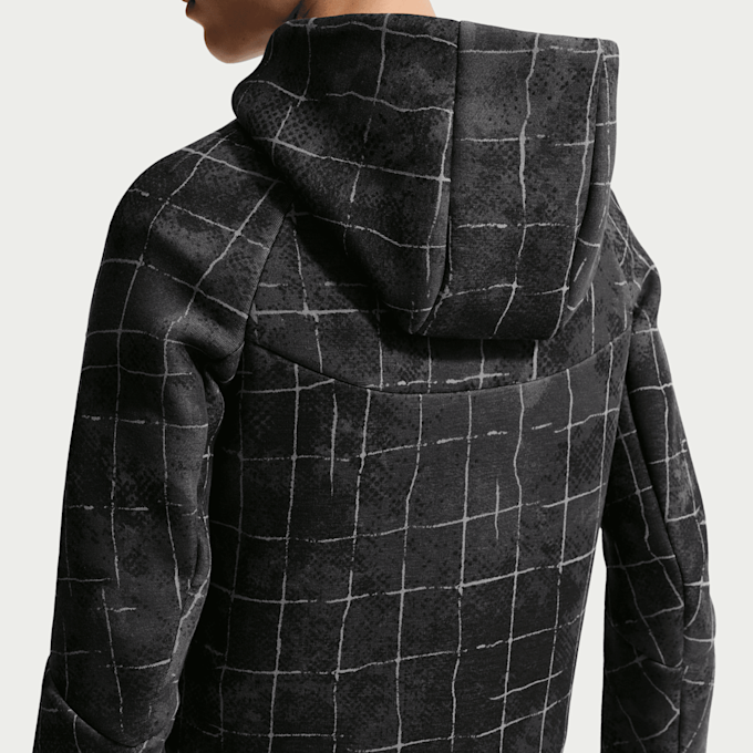 Nike   Sportswear Tech Fleece Full Zip All Over Print grigio 97901 4