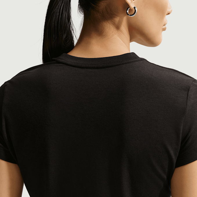 Nike   Sportswear Chill Knit Cropped T-Shirt preto 97963 4