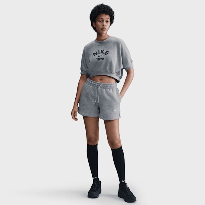 Nike Sportswear Phoenix Fleece Mid-Rise 4" Shorts gris 97965 5