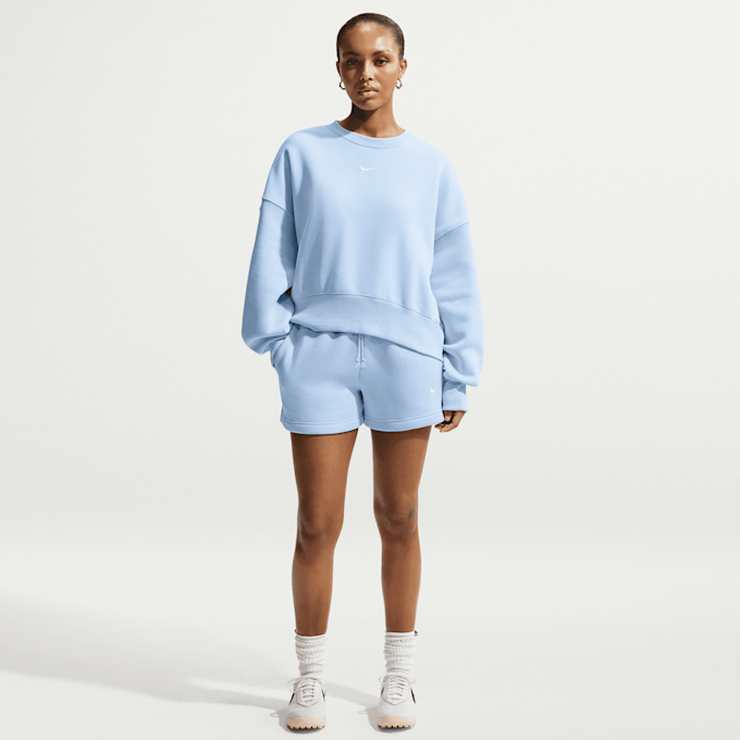 Nike   Sportswear Phoenix Fleece Mid-Rise 4" Shorts azul 97964 5