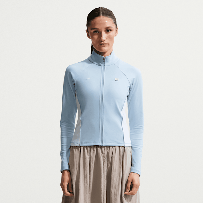 Nike   Shox Fullzip Long Sleeve Top blauw 97976 1