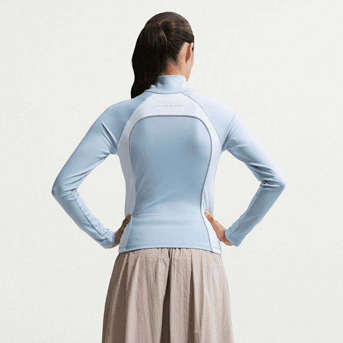 Nike Shox Fullzip Long Sleeve Top azul 97976 2