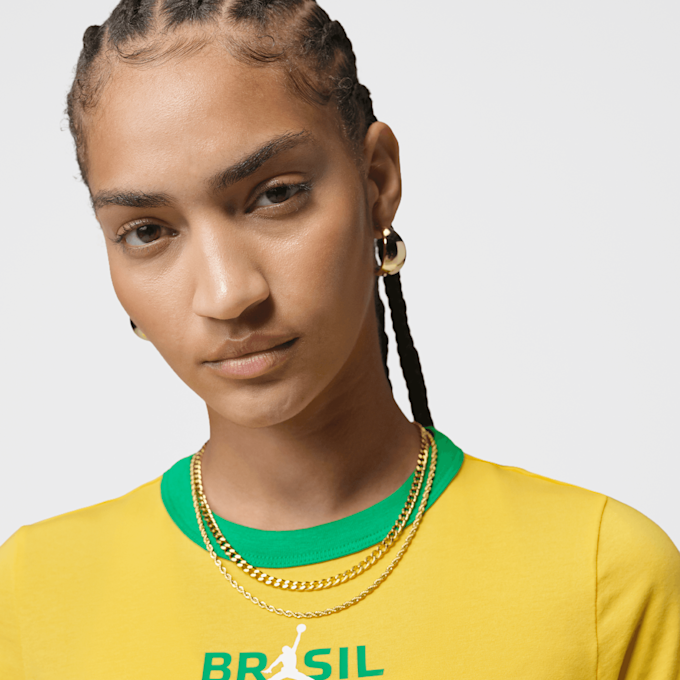 Jordan Graphic Brazil Crewneck Shirt amarillo 98176 3