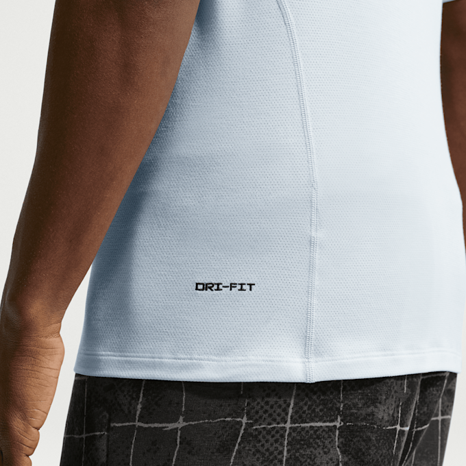 Nike   Tech Dri-FIT Short-Sleeve Top niebieski 98198 4