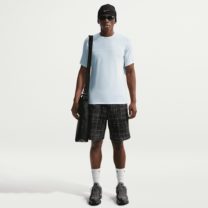 Nike   Tech Dri-FIT Short-Sleeve Top niebieski 98198 5