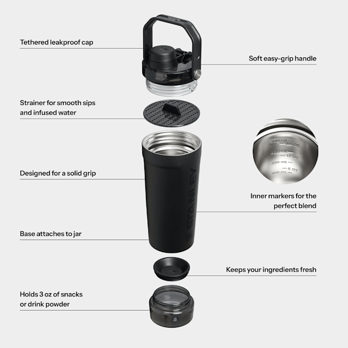 Stanley The Activate Shaker | 0,6L nero 98379 5