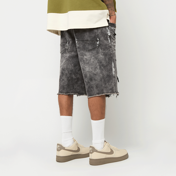 Smoke Rise Artisan Vintage Washed Denim Shorts cinzento 98789 2