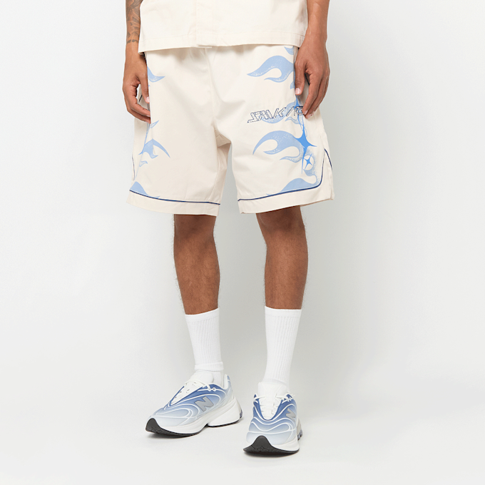 Smoke Rise Grunge Wash Effect Jeans beż 98791 1