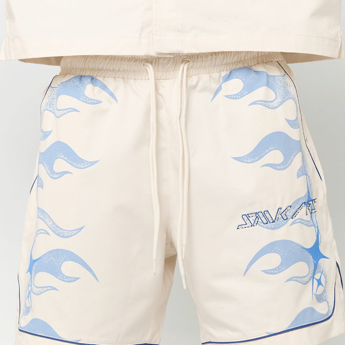 Smoke Rise Grunge Wash Effect Jeans beż 98791 3