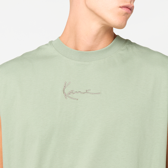 Karl Kani Small Signature Essential Sleeveless Tee groen 98815 3