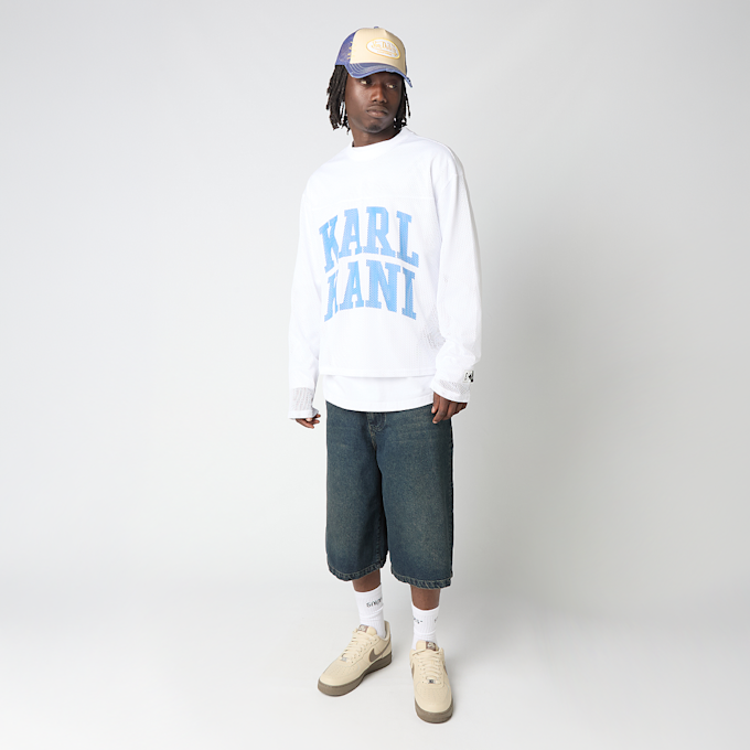 Karl Kani Stencil Mesh Boxy Longsleeve wit 98858 5