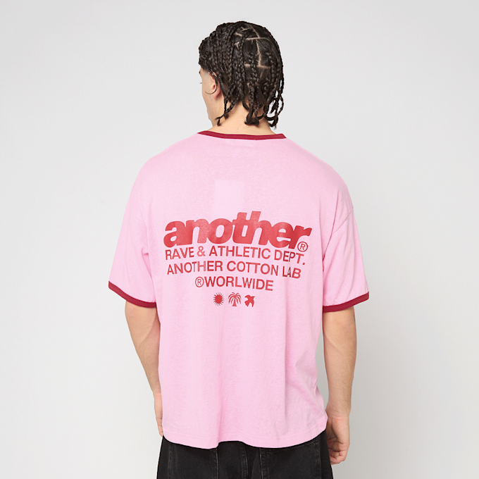 Another Cotton Lab Rave Dept. Ringer T-Shirt rosa  98867 1