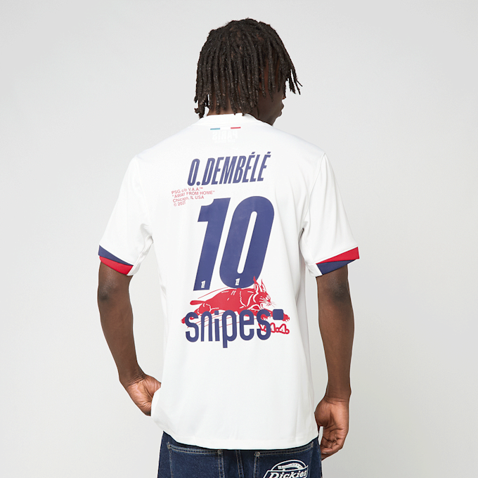 Nike Dembélé / No. 10 / Virgil Abloh Archive / PSG DRI-Fit Jersey Shortsleeve Stadium 25/26 branco 99052 2