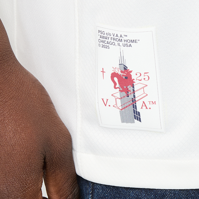 Nike Dembélé / No. 10 / Virgil Abloh Archive / PSG DRI-Fit Jersey Shortsleeve Stadium 25/26 blanco 99052 6