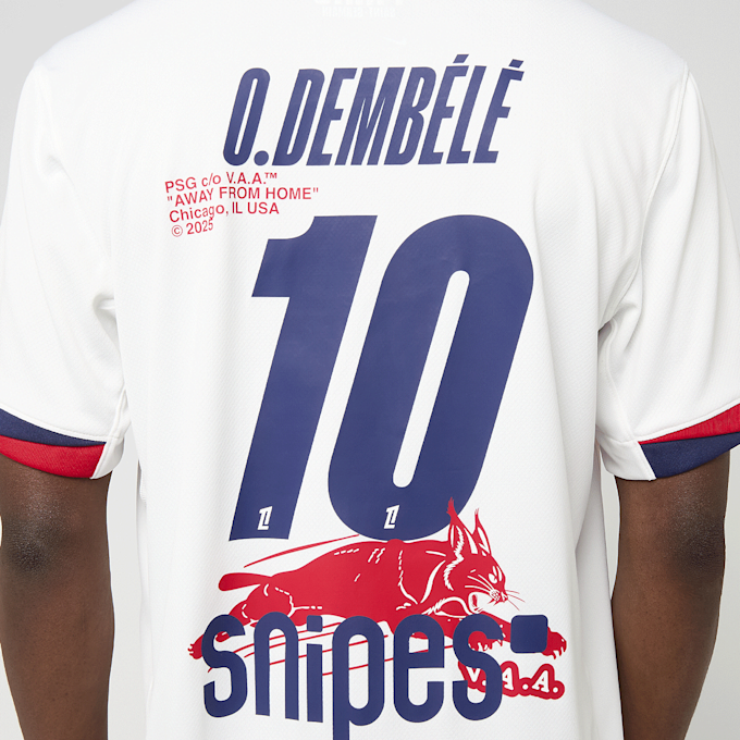 Nike Dembélé / No. 10 / PSG DRI-Fit Jersey Shortsleeve Stadium branco 99052 7