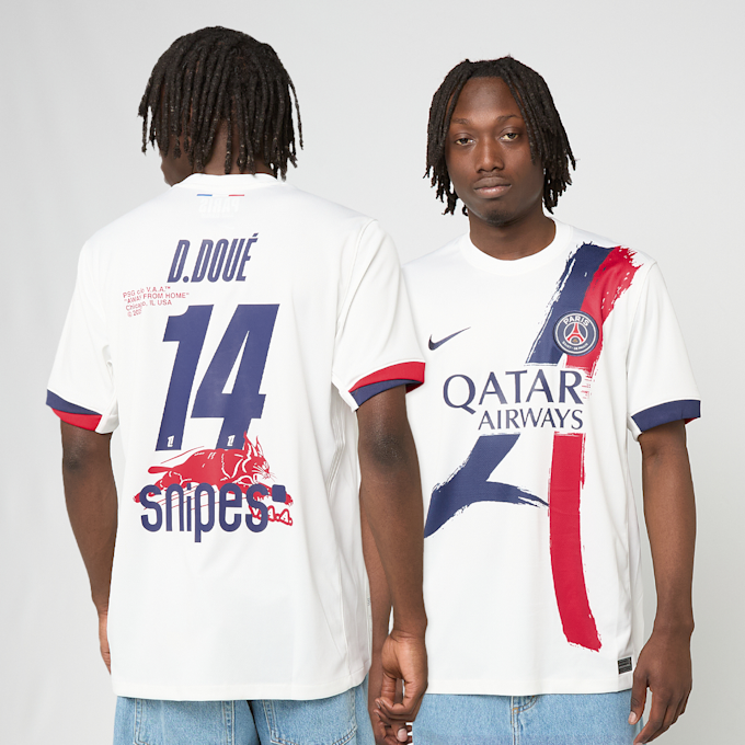 Nike Doué / No. 14 / Virgil Abloh Archive / PSG DRI-Fit Jersey Shortsleeve Stadium 25/26 bijela 99053 1