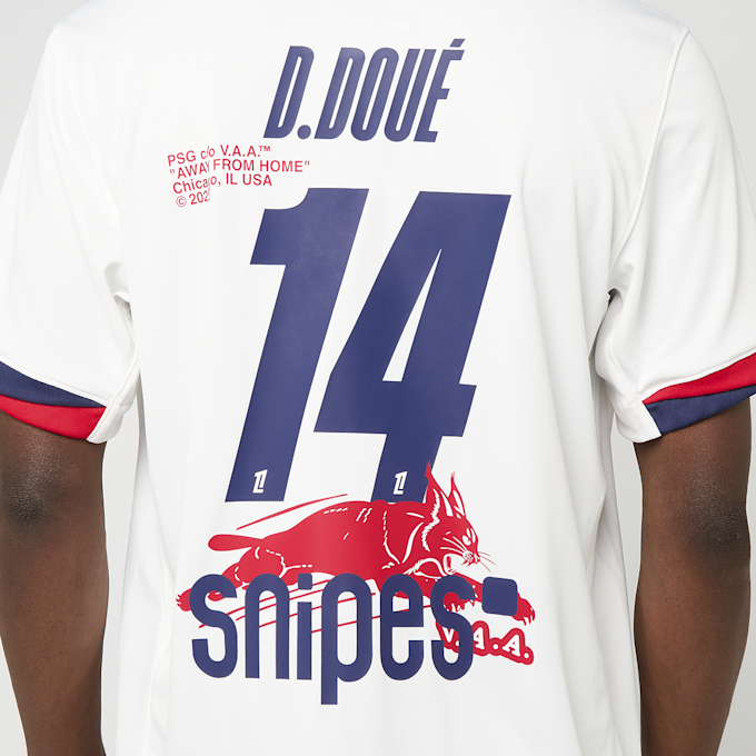 Nike Doué / No. 14 / Virgil Abloh Archive / PSG DRI-Fit Jersey Shortsleeve Stadium 25/26 bijela 99053 8