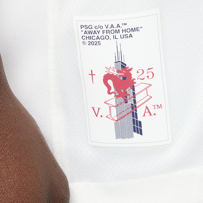 Nike Hakimi / No. 2 / Virgil Abloh Archive / PSG DRI-Fit Jersey Shortsleeve Stadium 25/26 blanco 99050 7