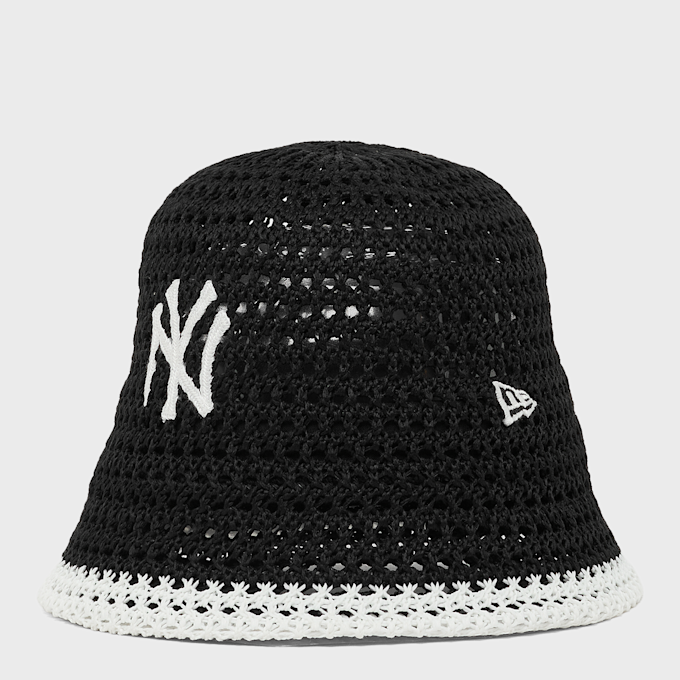 New Era Female Knitted Bucket MLB New York Yankees zwart 99094 1