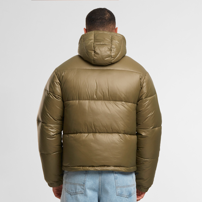 SNIPES Shiny Puffer Jacket With Hood grün 99295 2