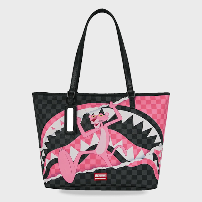 SPRAYGROUND Pink Panther On The Run Tote Schwarz 99426 1