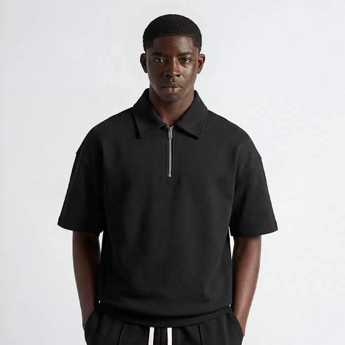 Burocs Quarter Zip T-Shirt noir 100207 1
