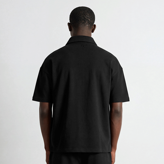 Burocs Quarter Zip T-Shirt nero 100207 2