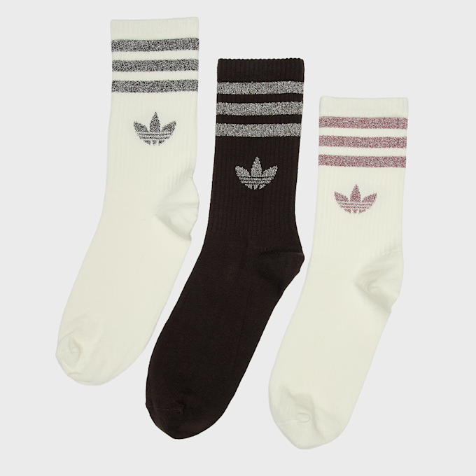 adidas Originals 3 PACK - 3-Stripes Glitter Crew Socks multicolor 100538 1