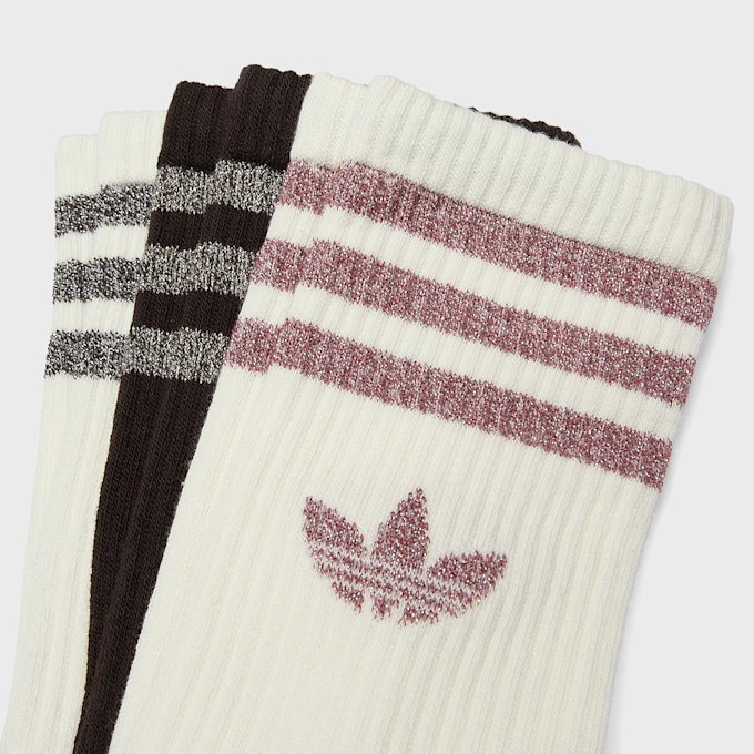adidas Originals 3 PACK - 3-Stripes Glitter Crew Socks multicolor 100538 2
