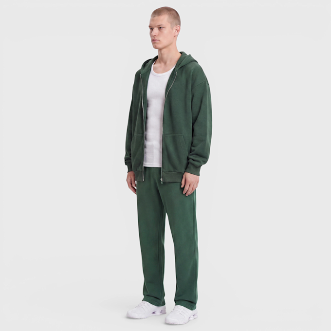 Urban Classics Fluffy Zip Hoody grün 100707 4
