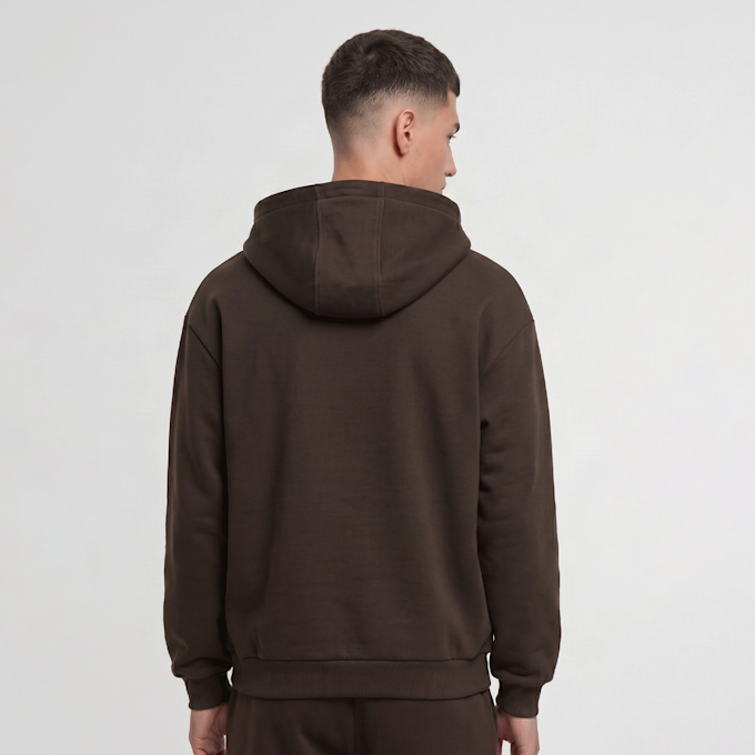 Urban Classics Fluffy Zip Hoody brun 100711 2