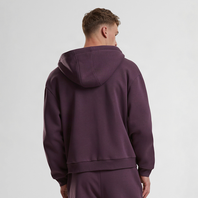 Urban Classics Fluffy Zip Hoody ljubičasta 100708 2