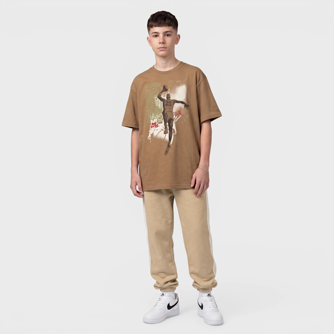 Jordan JDN MJ Air High-Brand-Read Open Hem Pants beige 100776 5