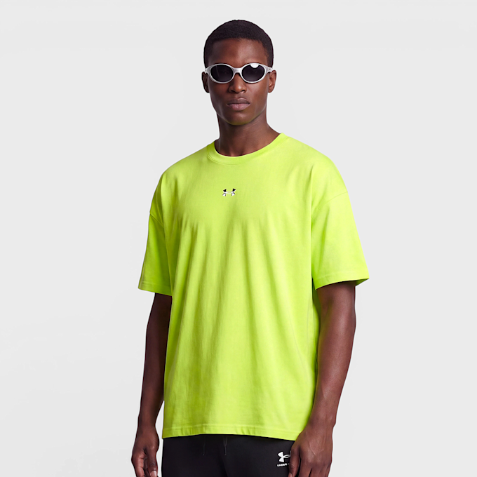 Under Armour Heavyweight Metal Logo Short Sleeve vert 100768 1