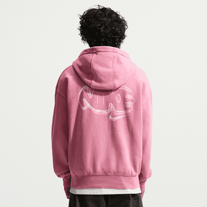 Nike   Sportswear Graphic Full Zip Hoodie rose 100990 2