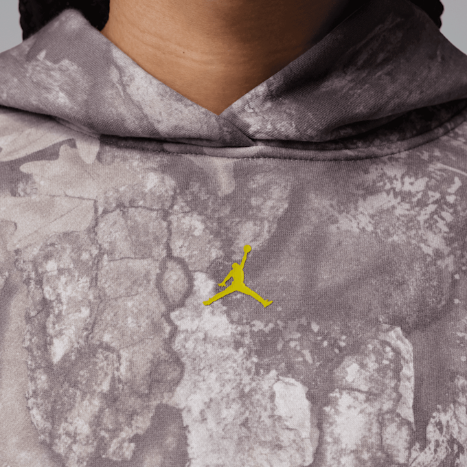 Jordan Brooklyn Fleece Crop Realtree Pullover gris 101160 4