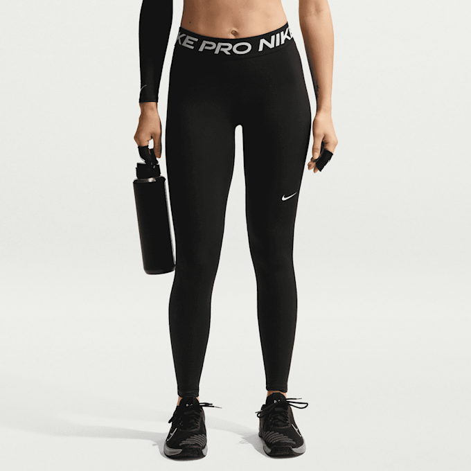 Nike   Pro Mid-Rise Full-Length Leggings noir 101600 1