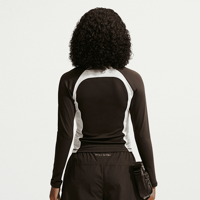 Nike Shox Full-Zip Long Sleeve Top braun 101608 2