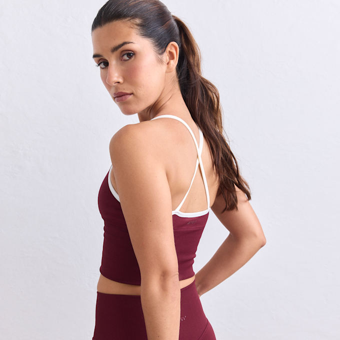 aim'n Shape Seamless Cross Back Bralette rojo 101960 2