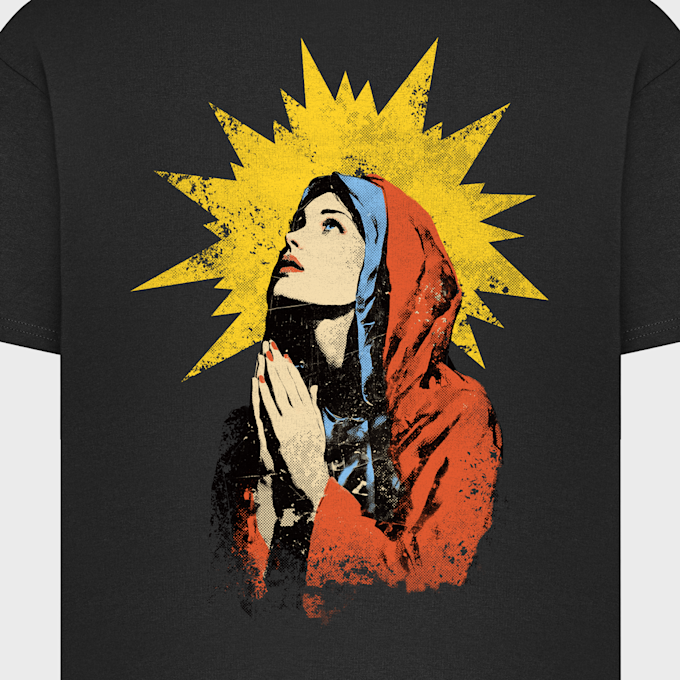 Mister Tee Vintage Mary Oversize Tee czarny 102038 4