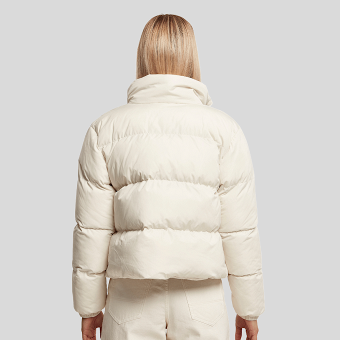 Urban Classics Ladies Short Puffer Jacket Beige 102036 2